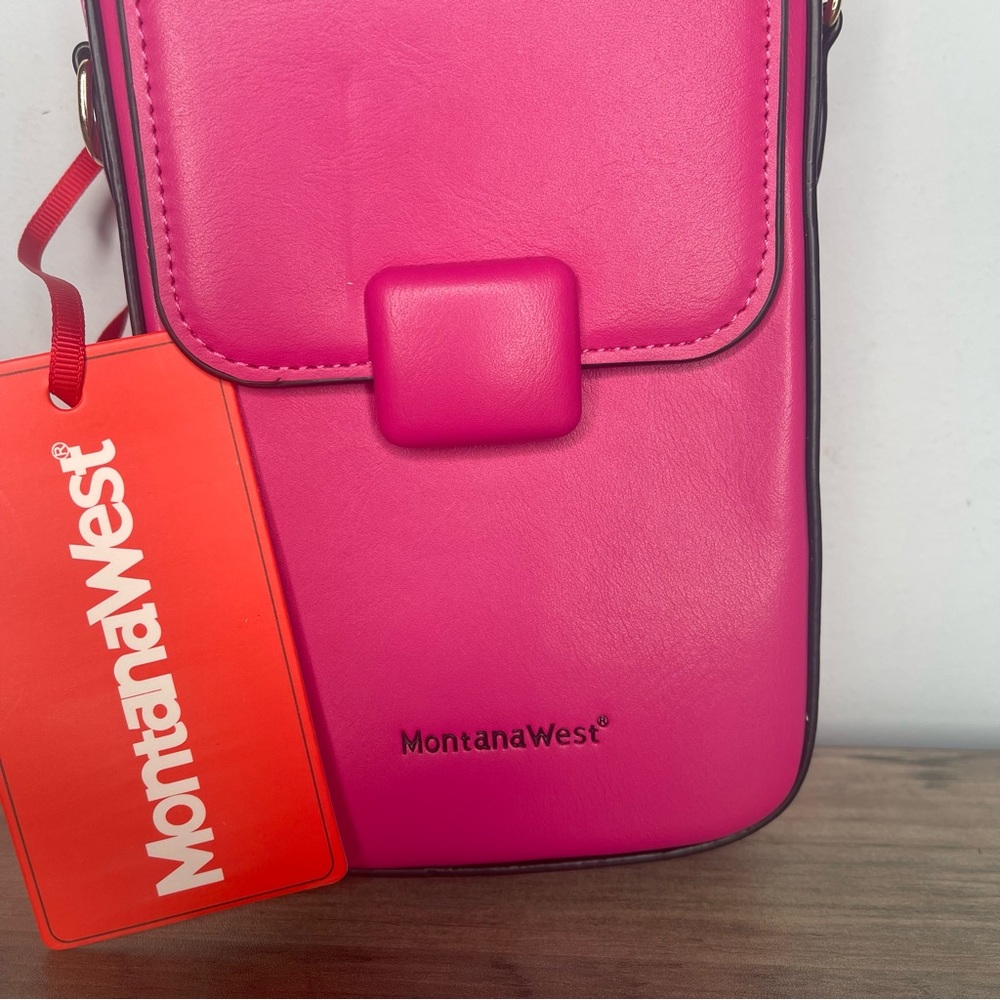 Brand new Montana west montanawest fuscia pink crossbody purse bag - Picture 2 of 7